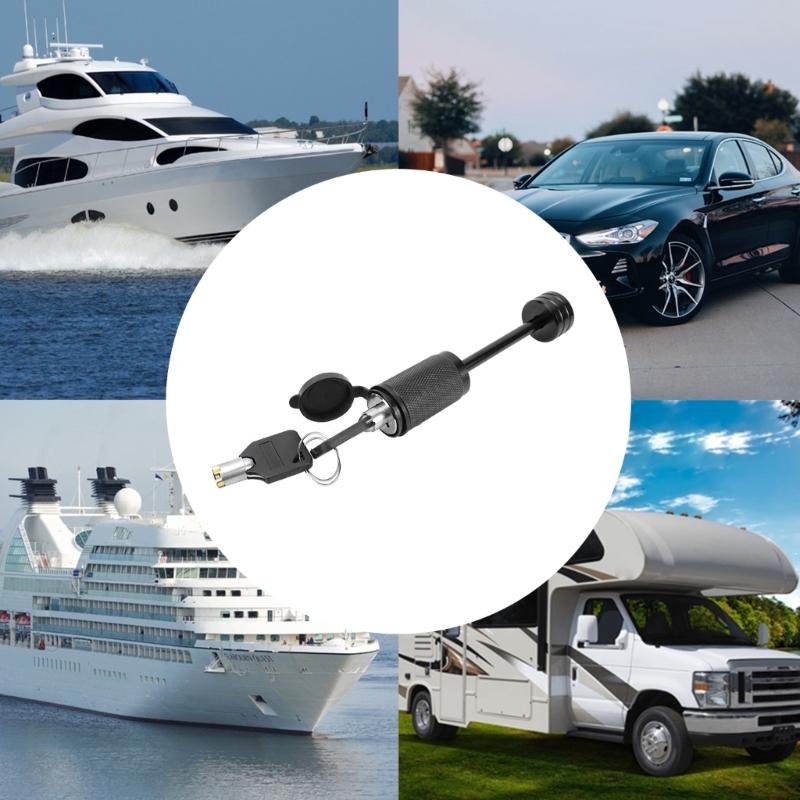 1/4inch Trailer Hitch Lock With Electrophoretic Paint Finish For Weather Protection Trailer Latches Lock