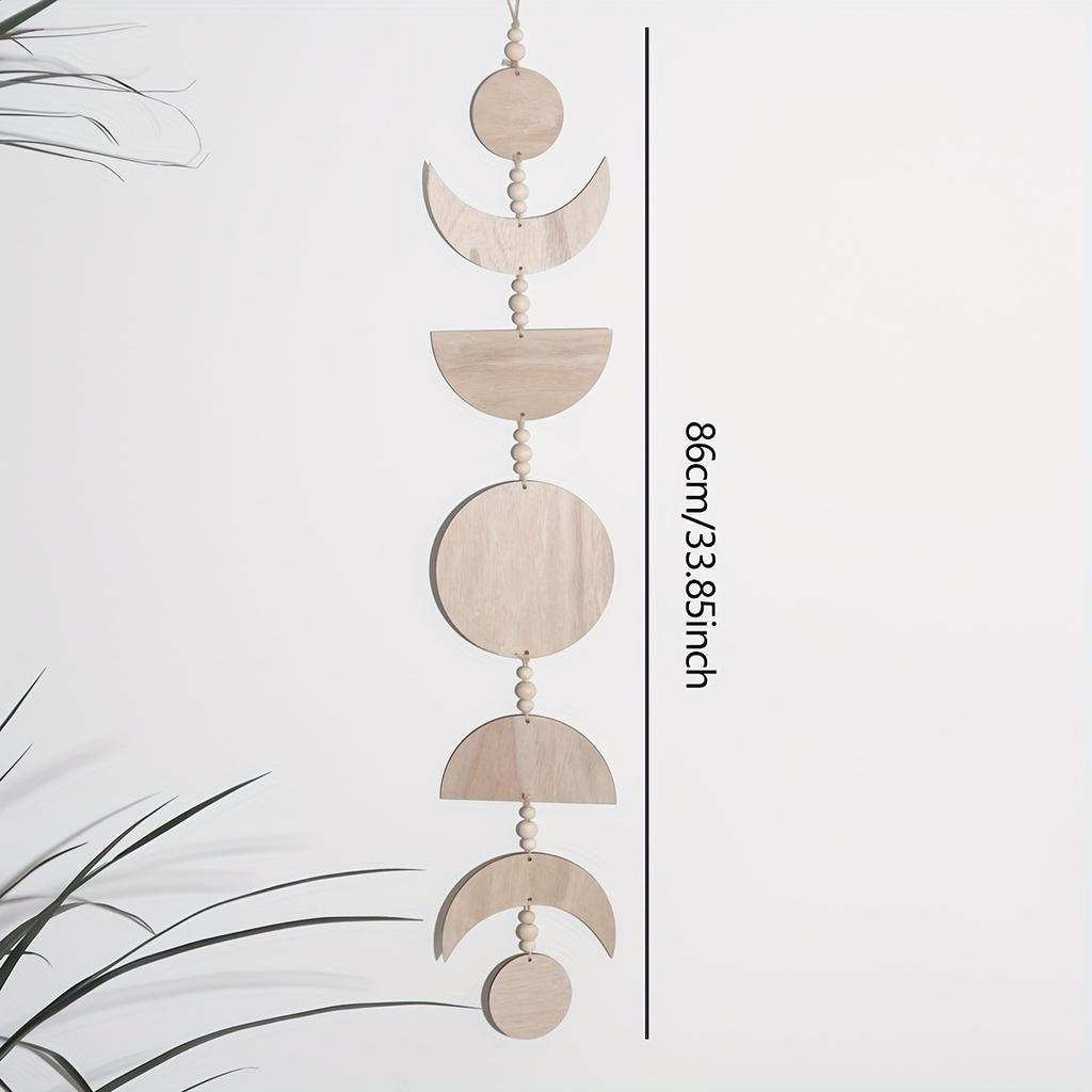 1pc-Unique Art of Wall Hanging Sun Moon Tooth Wooden Products Decoration Nordic Simple Wall Decoration Creative Home Decoration