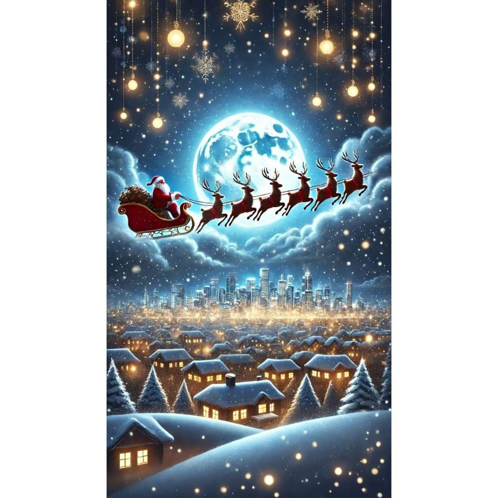 Vintage Christmas Metal Tin Sign Home Festive Wall Decor