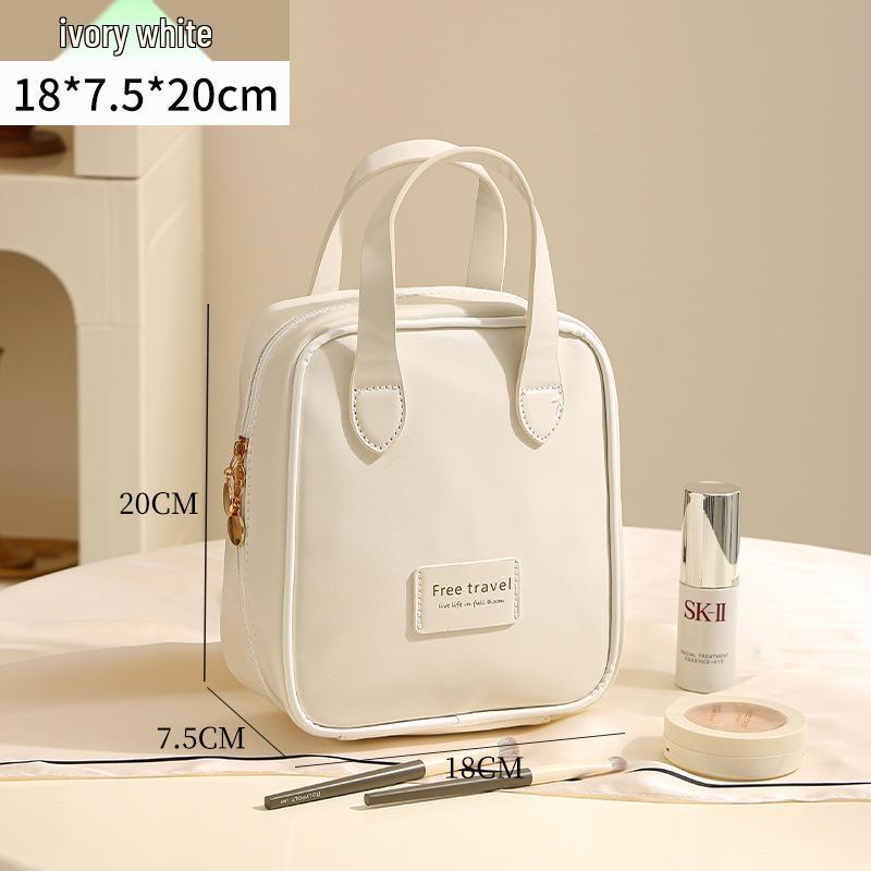 Tragbare Muschel-Kosmetik- und Toilettenartikel-Tasche - Große Kapazität für Reise- und Hautpflege-Aufbewahrung