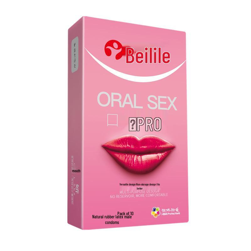 Beilile Ultra-Thin Luminous Vibrating Condoms with Textured G-Spot Design