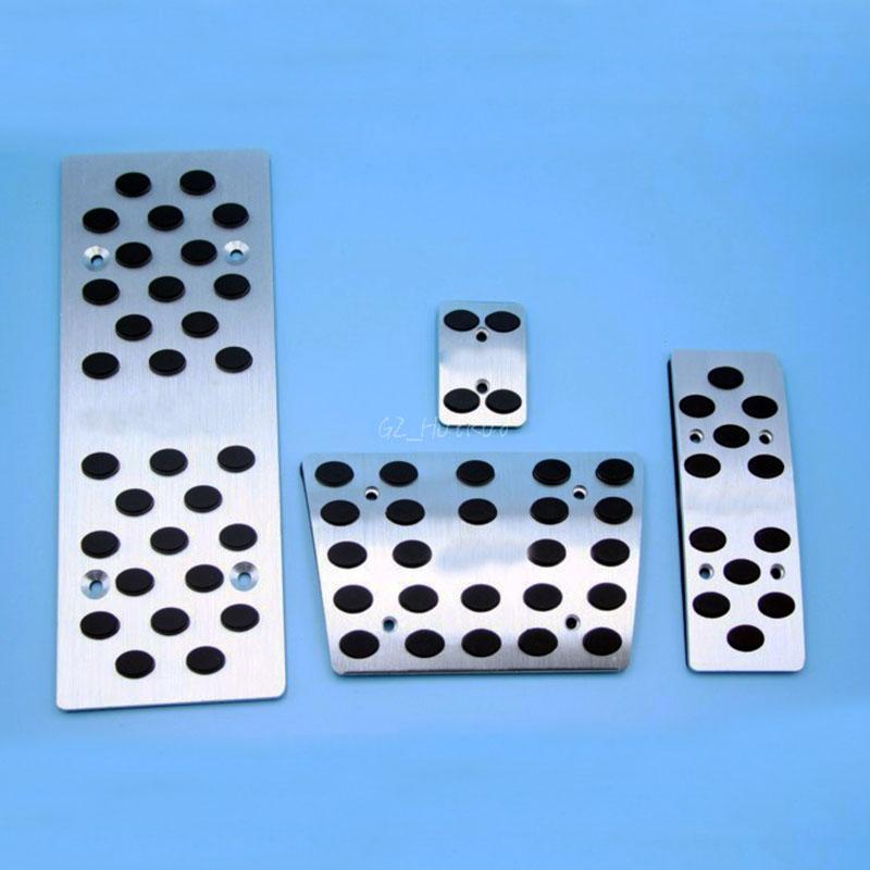 Car Accessories AT Foot Rest Brake Pedals For Benz AMG W164 W166 X164 X166 W251 ML320 GL Class With Logo