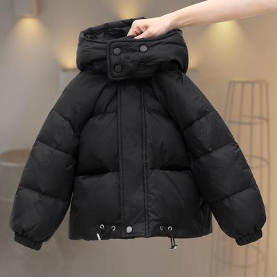 2025 Autumn/Winter Children's Thick Hooded Down Jacket - Boys' and Girls' Fashionable Outerwear for Middle and Large Kids