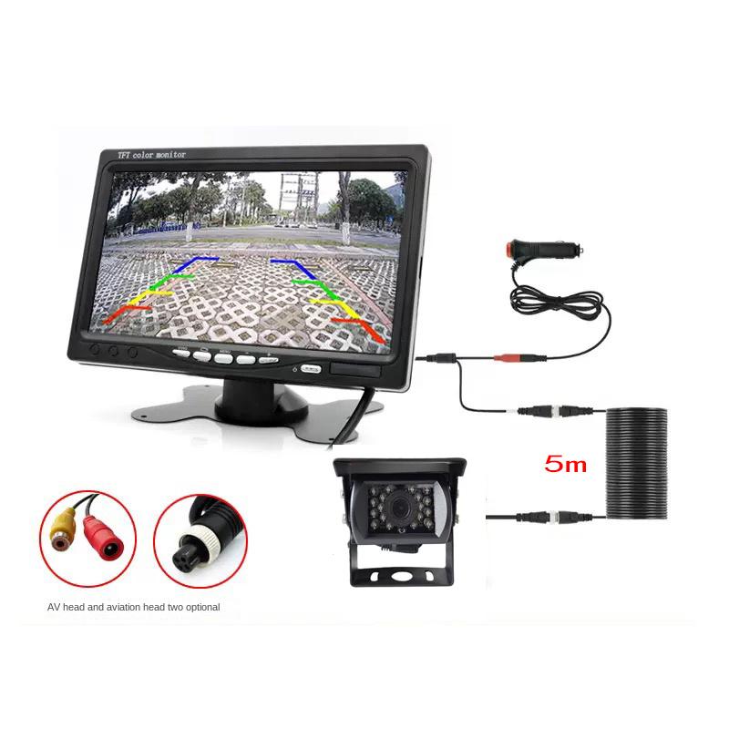 Truck reversing image reversing visual radar HD camera reversing radar 12V24V car truck traffic
