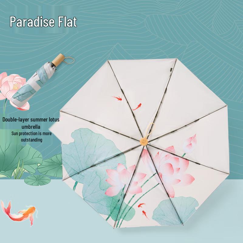 Paradise Umbrella Dual-Use UV Protection Double Layer Umbrella