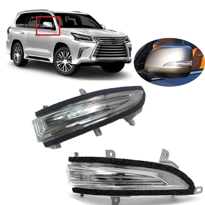 Precise Car Rearview Mirror Turn Signal Light For Lexus LX570 GX460 Signal Indicator Lamp 81730-60130 81740-60100 Parts