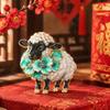 Colorful Goat Lapel Pin Vintage Style Animal Brooch Cute Enamel Sheep Brooch  Party