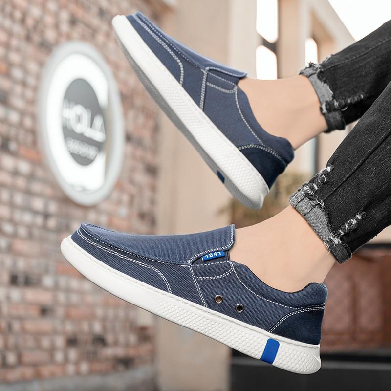 נעלי גברים שטוחות קז'ואל Gacimy, נעלי קנבס נושמות עמידות להחלקה לשימוש חיצוני, נעלי הליכה קלות משקל, נעלי פנאי באיכות גבוהה