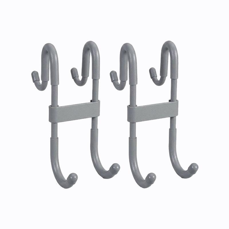 Multifunctional Shower Door Hook Fashion Plastic Door Mount Hanging Hook for Clothes Coat Towel Bathroom Shower Glass Door Accessory