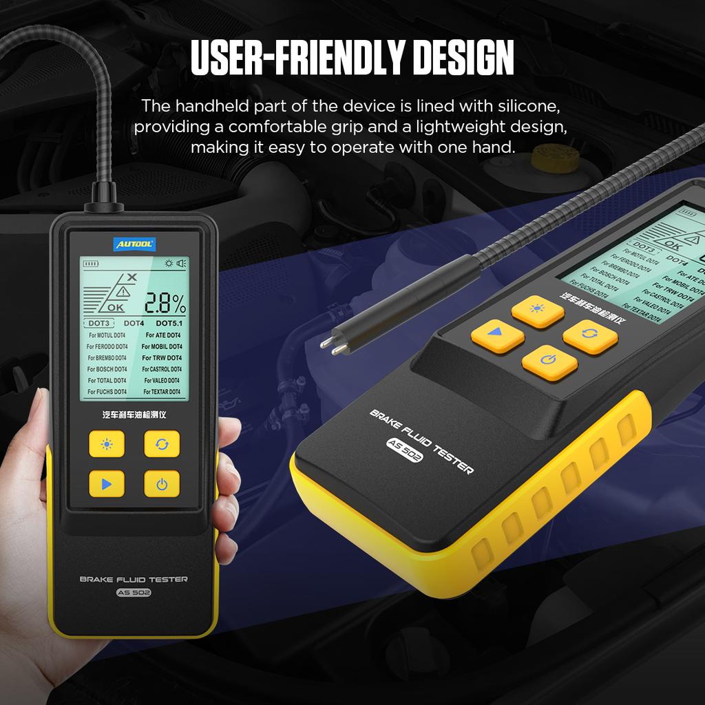 Newest  Manual Auto Diagnostic Testing Tool Quality Detector Digital Brake Fluid Tester Draper Moisture Content Test for  Cars