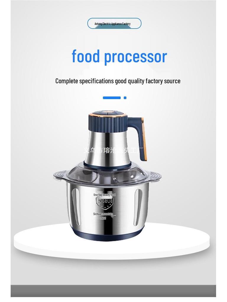 Stainless Steel Multi-Functional Meat Grinder & Vegetable Cutter High Power Processor