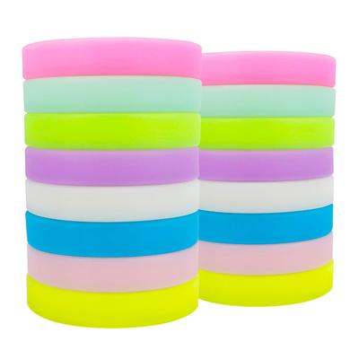 Silica Gel Silicone Bracelet Rubber Wristband Fashion Jewelry Wrist Band  Unisex