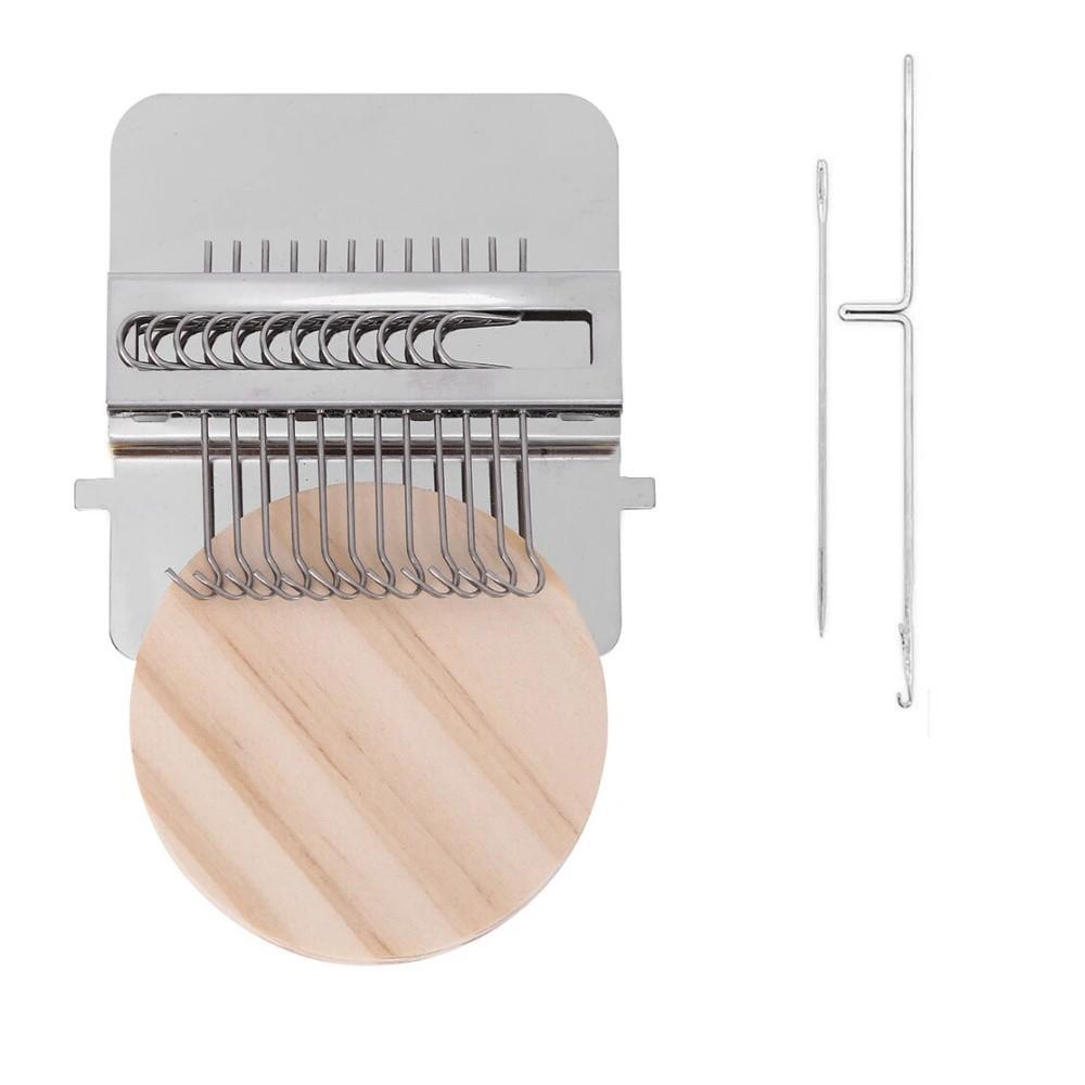 12/14 Hook Mini Loom Machine Metal Tool Darning Machine Small Woven Machine  Household