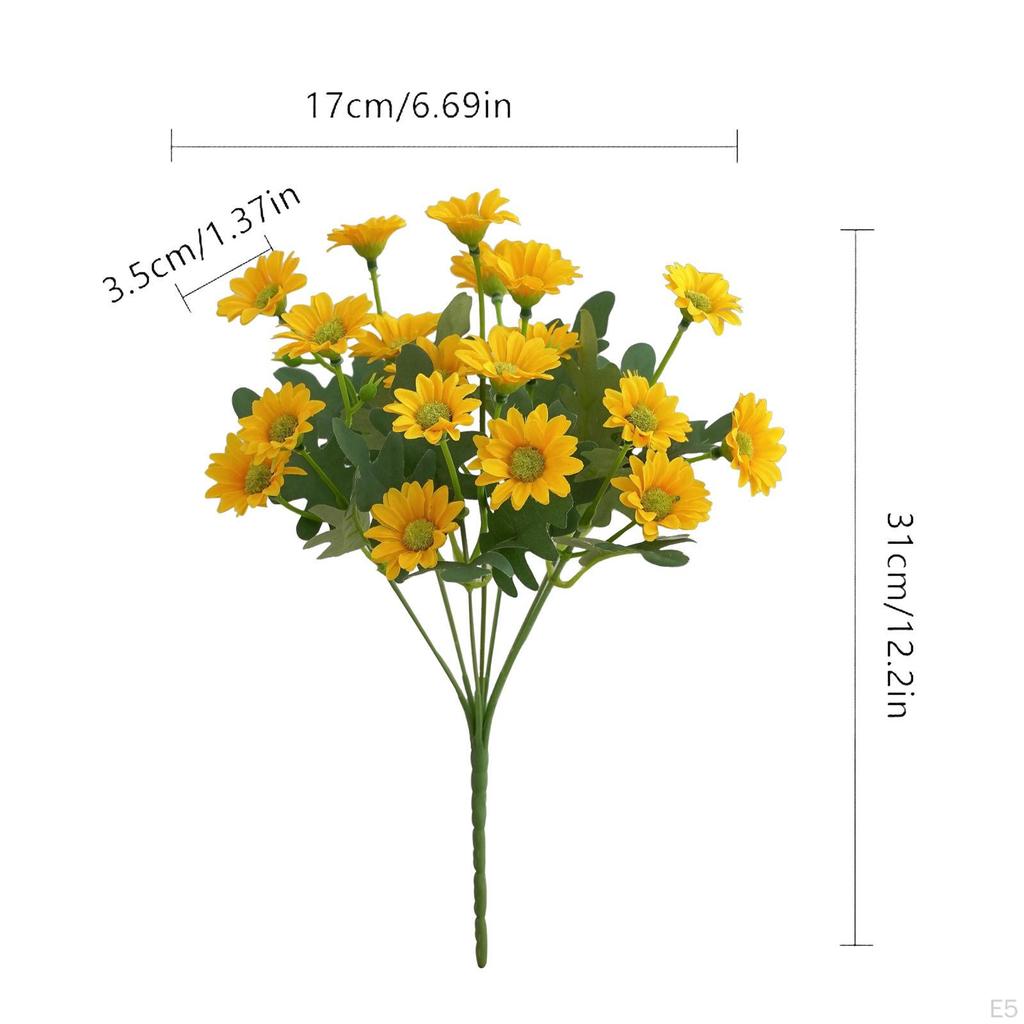10 Bundles Flower Artificial Flowers Centerpiece Decorative Fake Plants Faux for Garden Party