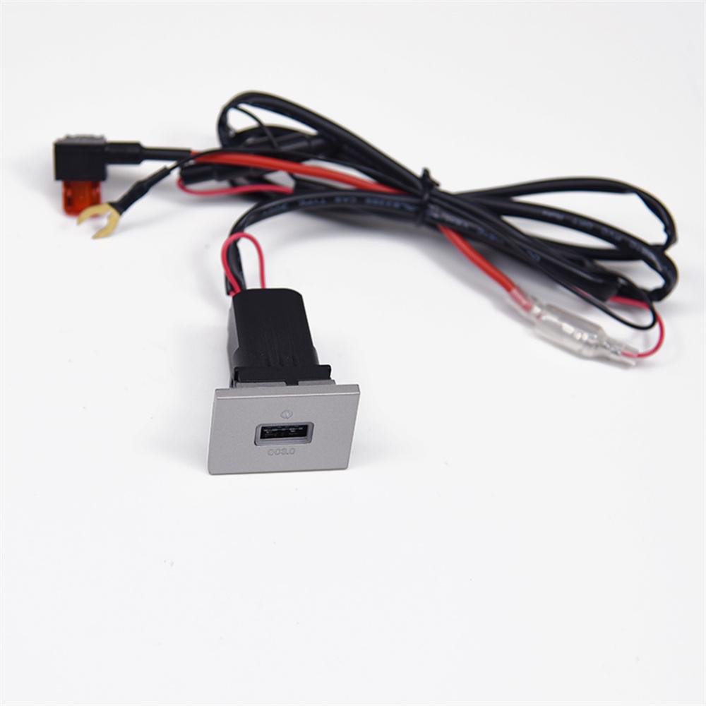 USB-A QC3.0 Port Car Fast Charger Socket Panel Mount For Ford Focus MK2 2005-09