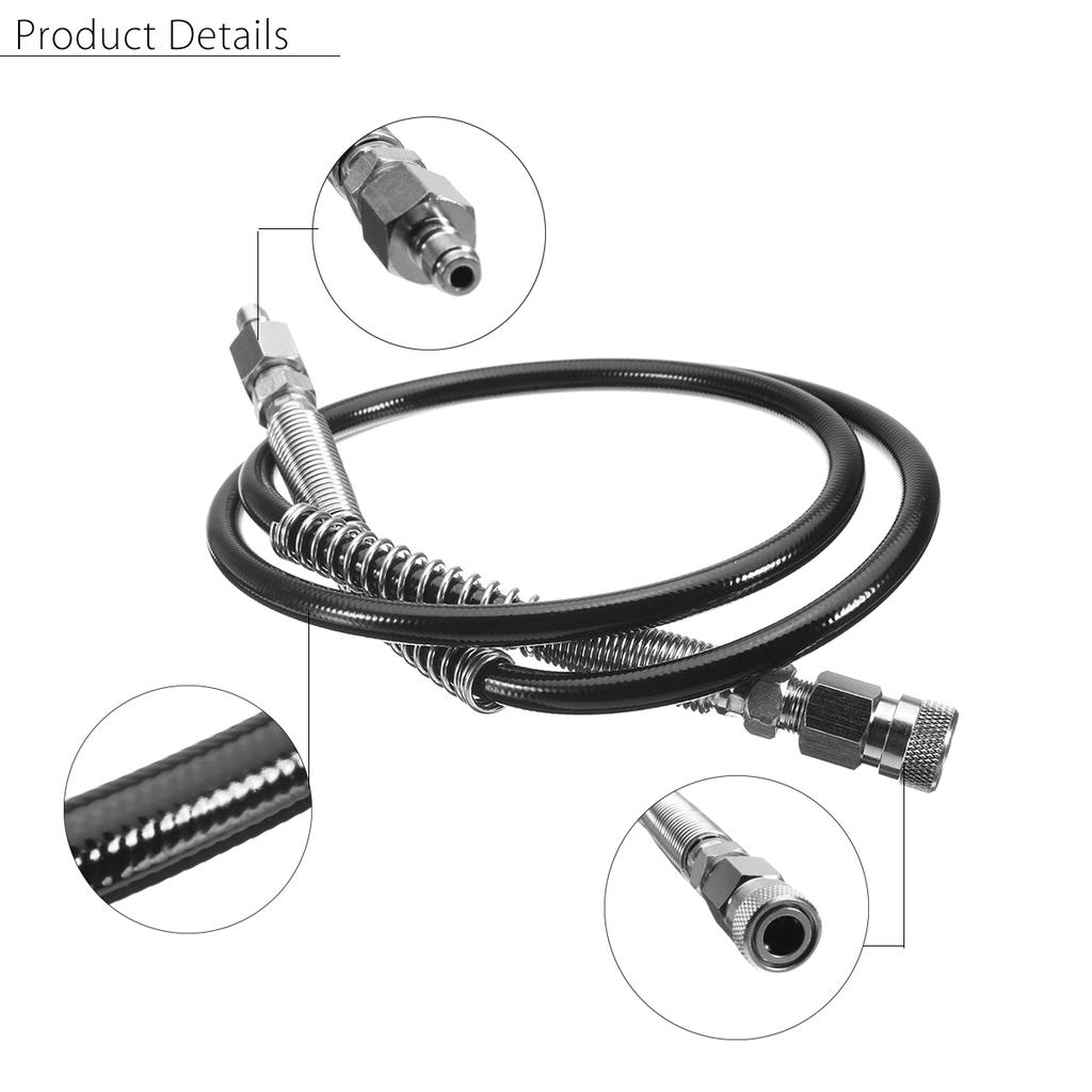 Paintball PCP Tank High Pressure Stainless Steel Hose Line For Air Fill Station Paintball PCP Tank High Pressure Stainless Steel Hose Line For Air Fill Station