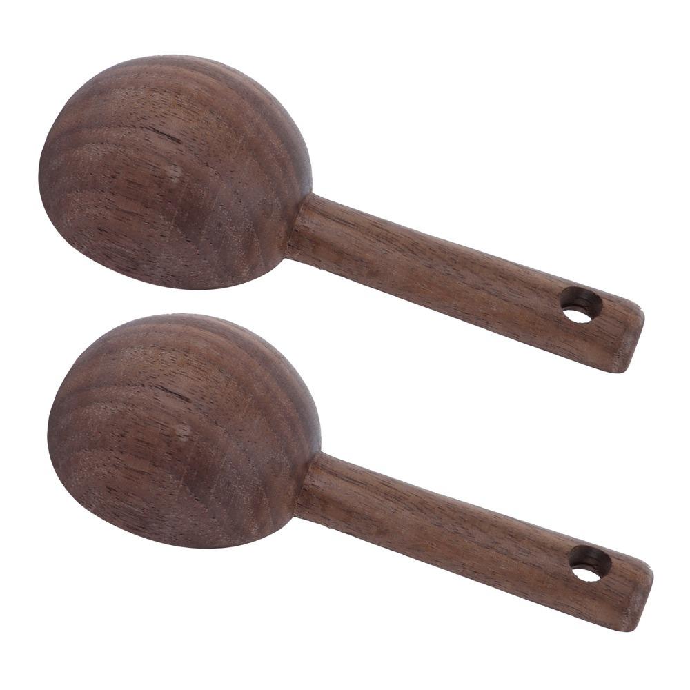 Wooden Coffee Scoop Elegant Wooden Spoon Coffee Accessories Walnut Teaspoon Coffee Brewing