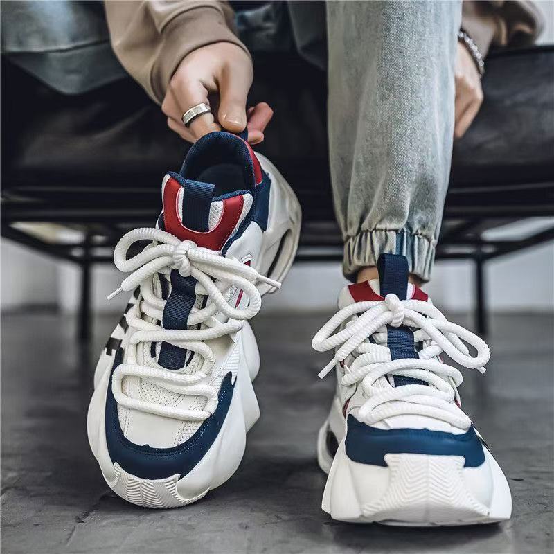 Herrenschuhe 2025 Frühling und Herbst neue Jugendschuhe Herren High-End Luftpolster Erhöhung Dad-Schuhe lässige Sportschuhe