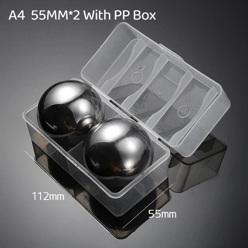 38/55MM Stainless Steel Ice Balls Reusable Round Metal Cooling Cubes Food Safe for Home Bar  Drinks
