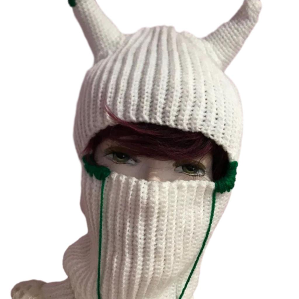 Girls Knit Beanie Hat Easter Photo Prop Cute Devil Horn Hat Costume Y2K Easter Horn Decorations Winter Knitted Hats
