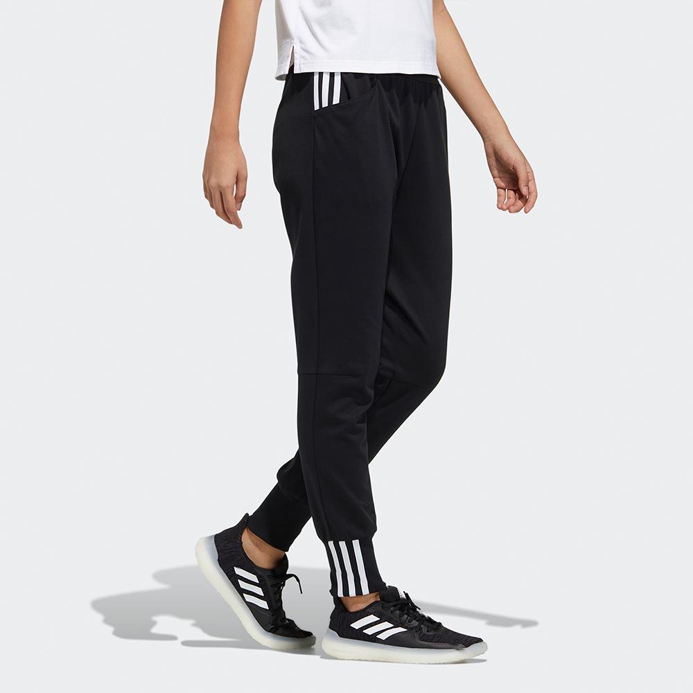 Adidas Striped Cuff Joggers Women Bottoms Black GP0697