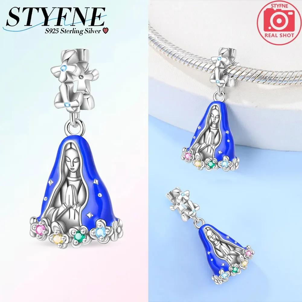 Exquisite Silver 925 Religious Belief Series Goddess Charms Beads Fit Bracelet Jewelry Diy Accessories for Women Gifts