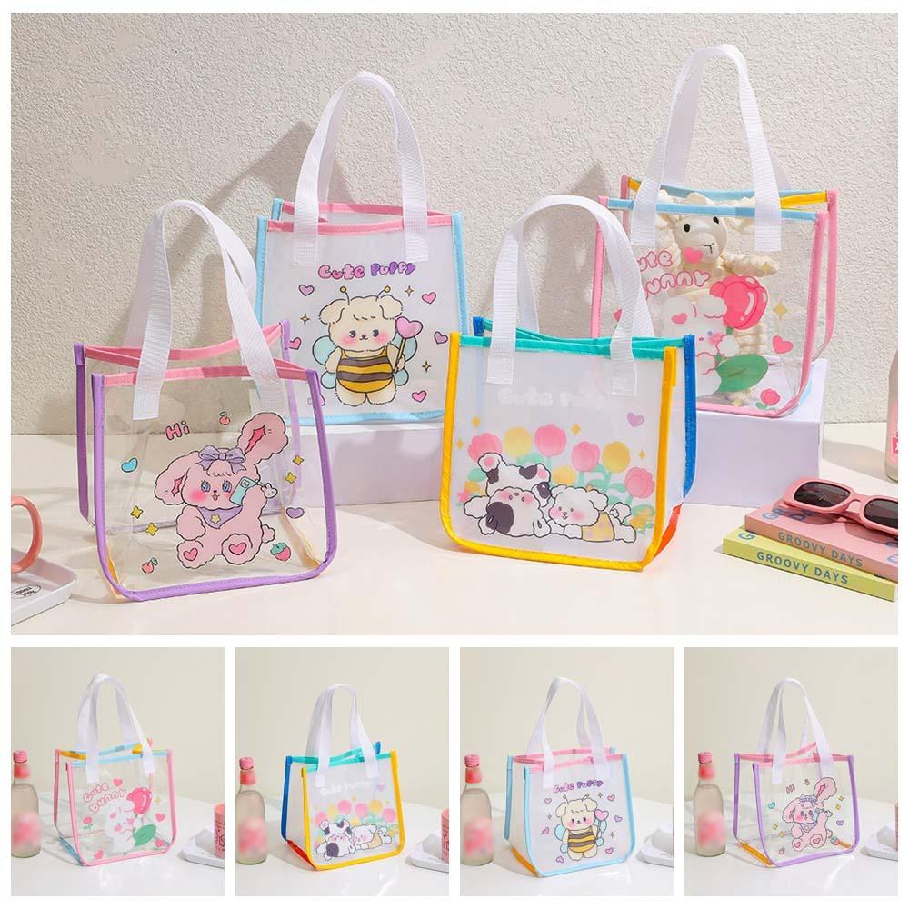 

Mobile Phone Bag Beach Transparent Handbag Cartoon Jelly Cute Storage Bag Summer