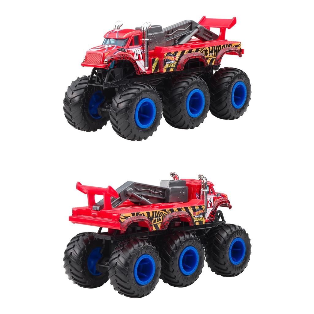 Hot Wheels Monster Truck Transporter Assorted Vehicle Toy Mini Car 4 Cars Box Sold Ages 3 and Up Multi 986G-HWN86