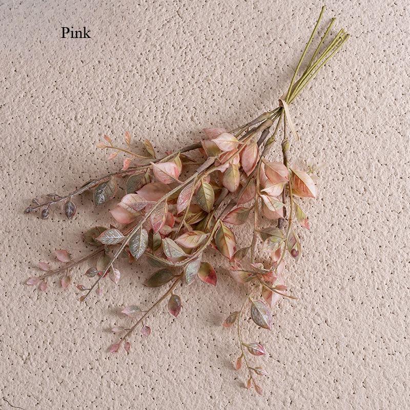 

12 дюймов Искусственная зелень Искусственная трава из семян дыни для дома Свадебный букет Цветочная композиция Садовый декор Реквизит розовый