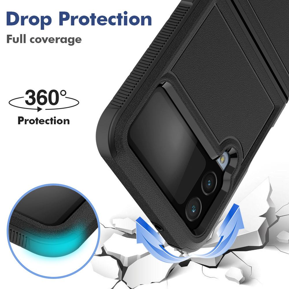 Applicable To Samsung Sam Z Flip7 Folding Screen Mobile Phone Case Set Sail Matte Anti-drop PC + TPU Protective Case