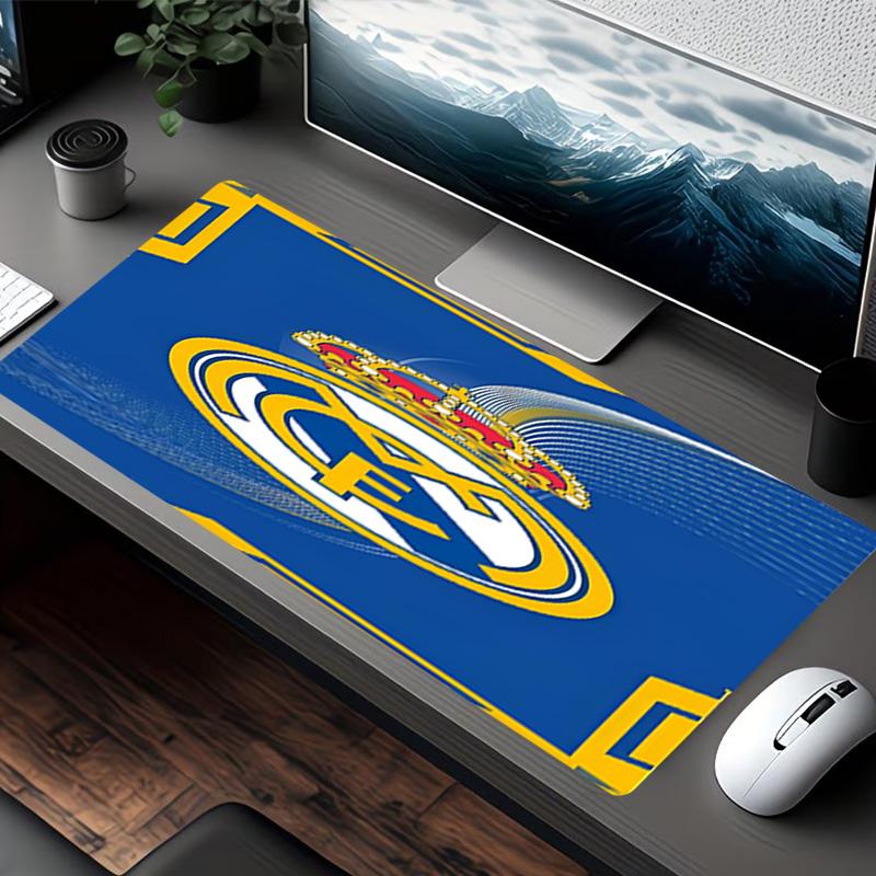 Tappetino per Mouse Stampa Real Madrid, per Tastiera, Tappetino per Laptop PC per Ufficio, Casa, Decorazione Scrivania, Regalo di Compleanno Perfetto per i Giocatori