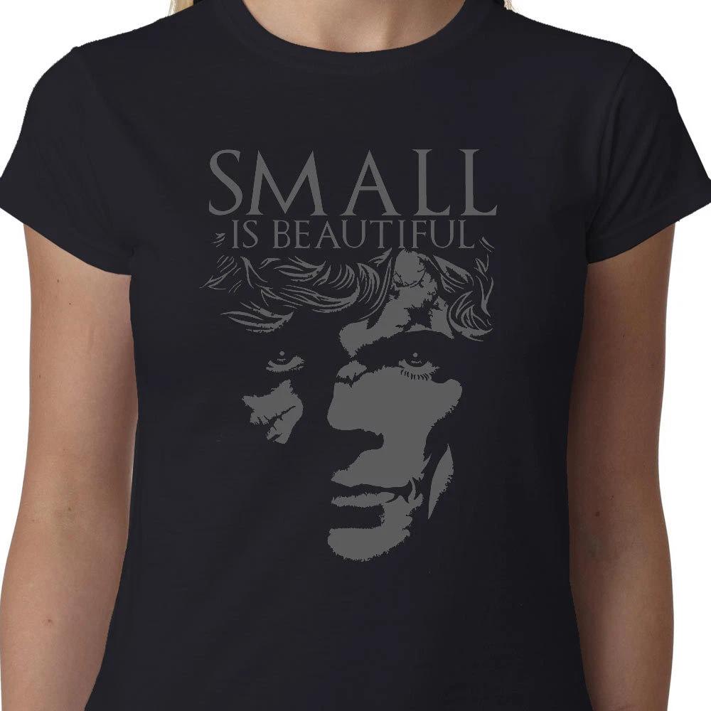 Tyrion Small Is Beautiful Ladies TShirt Game Of Thrones Lannister Geek Quote Tv S