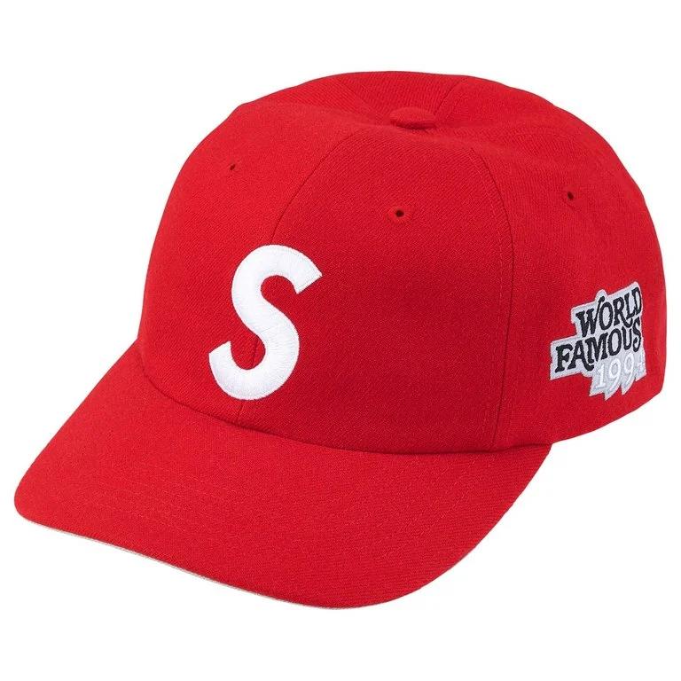Men's Supreme World Famous S Logo 6-Panel 'Red'