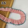 1M Lace Ribbon Sheer Chiffon Elastic Ruffle Ribbon Lace Trim for Dress Diy Apparel Sewing Fabric Wedding Party Accessories New