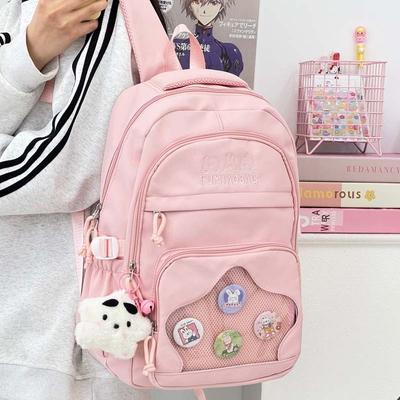 School Bag New High-value College Style Fresh and Sweet Backpack Junior High School Students Lightweight Travel Backpack