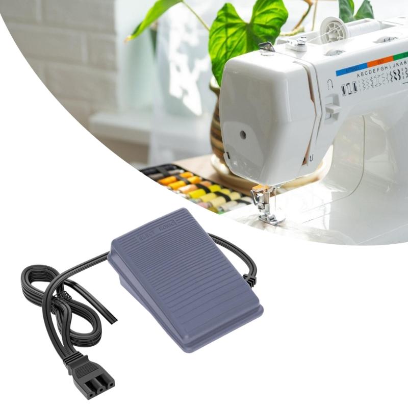 Universelles Drei-Pin-Nähmaschinen-Fußpedal mit robustem Design und Sicherheitsabdeckung für den Heim- und Profieinsatz