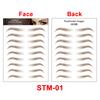 New Arrivals Water Transfer Girls Cosmetic Disposable Fake Temporary 4d Eye Brow Tattoo