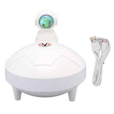 Sonnenuntergangslicht Luftbefeuchter 290ml 4H Timer Einstellbarer Winkel USB-Aufladung Desktop Astronaut Luftbefeuchter