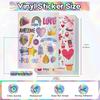 Holographic Printable Vinyl Sticker Paper for Inkjet Printer - 30 Sheets - 8.5" x 11" - Waterproof Labels Paper, Dries Quickly,Vivid Colors,Tear