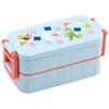 Skater Moomin Anime Lunch Box, 23 Capacity, 600ml, 2-Tier, Women's, Made In Japan, YZW3AG-A