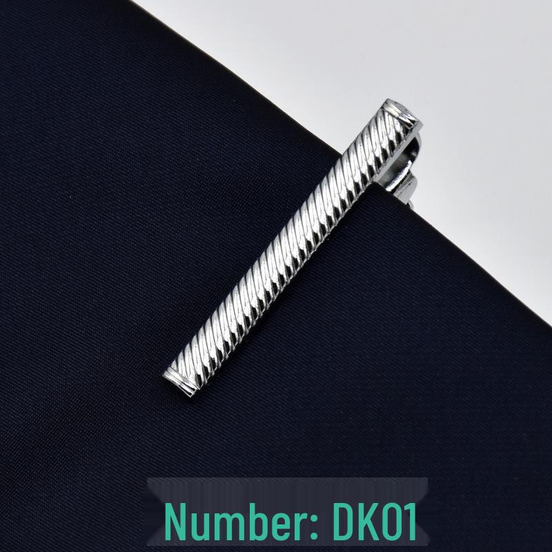 Men's 4cm Korean Style Silver Tie Clip - Suit & Shirt Accessory