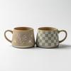 OLOEY Retro Bean Leaf Ceramic Mug