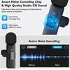 Wireless Lavalier 3.5mm Lapel Microphone with Intelligent Noise Cancellation, Professional Video Recording Lav Mic for YouTubers, Interviews, Vlogs, P