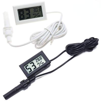 Mini cyfrowy czujnik temperatury LCD Tester miernik wilgotności termometr higrometr miernik wodoodporna sonda do użytku wewnątrz na zewnątrz