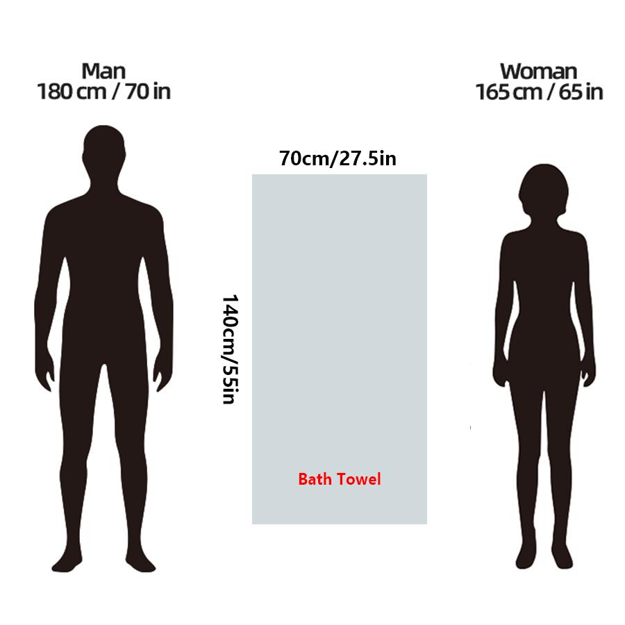 Wheat Ear Towel and Bath Towel, Fast Drying and Super Absorbent, Ultra-soft Plush Bath Towel, Suitable for Home Use, Spa, Travel