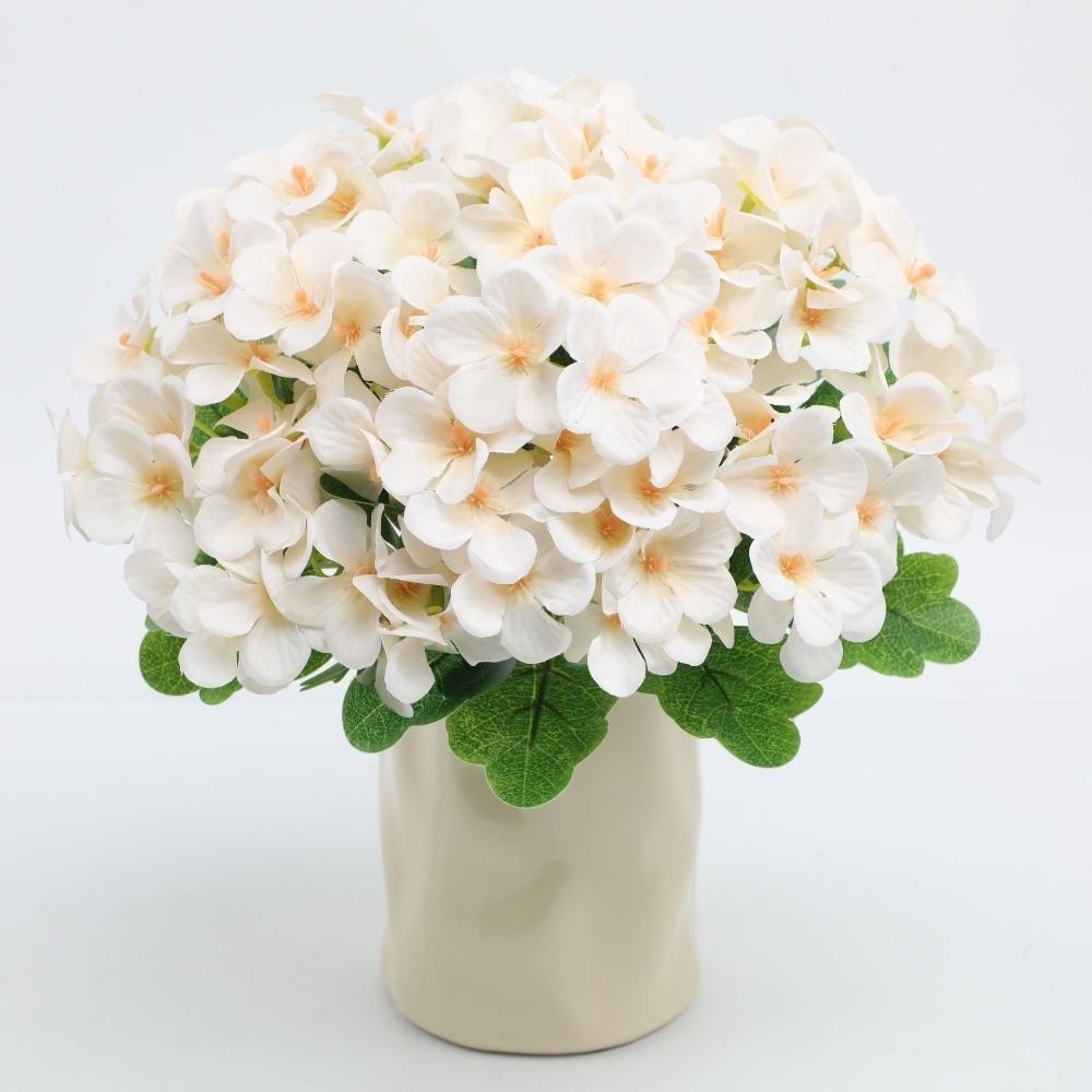 Silk Cloth Foam Flower Bouquet Dyed Edged Simulation Flowers Home Decoration  Photography Props