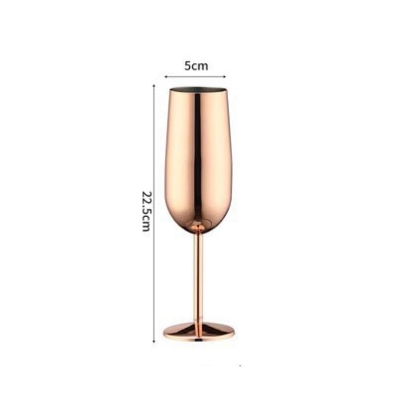 Stainless Steel Champagne Glases Electroplating Agave Cup Liquor Cocktail Goblet Juice Tumbler Party Restaurant Drinkware Cup