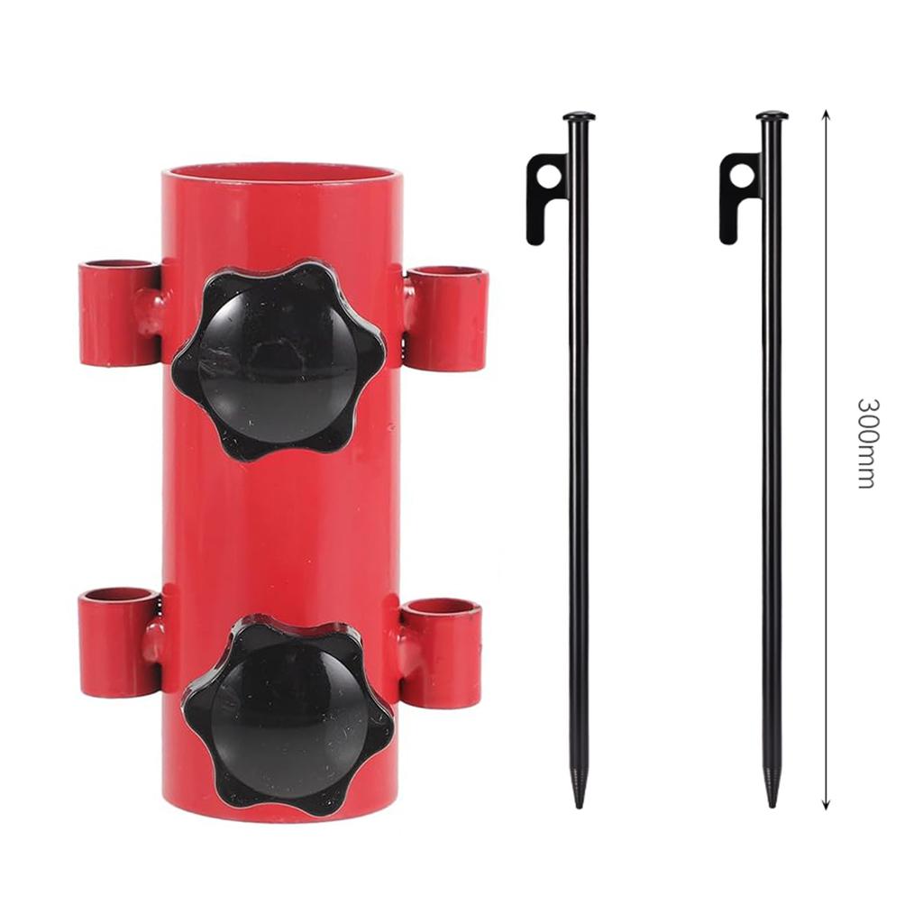 Camping Tent Rod Holders Reinforced Windproof Awning Rod Holder,Portable Tent Fixed Tube Pole Stand for Camping Fishing Hiking