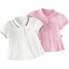 DAVE & BELLA Girls' Short-Sleeve Polo Shirt