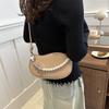 New Chinese Beaded Handbag Women's 2025 New Versatile Trend Niche Design Chain Messenger Bag Bucket Bag
